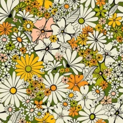 Jenean Morrison Counting Flowers In The 1960s Shower Curtain Black - Deny Designs -Deny Designs Shop GUEST add67d9c 7bcc 42b2 bf28 a6024ac40dc7