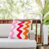 20"x20" Deny Designs Angela Minca Lines Outdoor Throw Pillow Orange/Red -Deny Designs Shop GUEST af541aea 09af 4e08 adbb 180098f36413