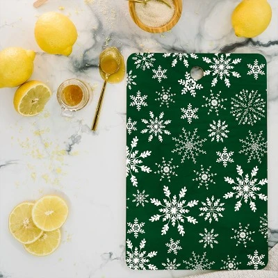 Iveta Abolina Silent Night Green Cutting Board Rectangle -Deny Designs 3 Iveta Abolina Silent Night Green Cutting Board Rectangle -Deny Designs