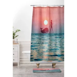 Fancy Pet Shower Curtain Blue Tide - Deny Designs