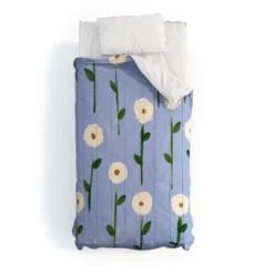 Deny Designs Reves Et Histoires Cute Little Flowers On Blue Comforter Set Blue -Deny Designs Shop GUEST afb15f20 4e70 4c56 ac04 f281cf93a44f