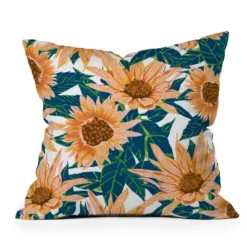 Sunflowers Outdoor Throw Pillow Orange/Blush - Deny Designs -Deny Designs Shop GUEST b0277d68 c0ed 4193 b0a4 2066e7c290e9