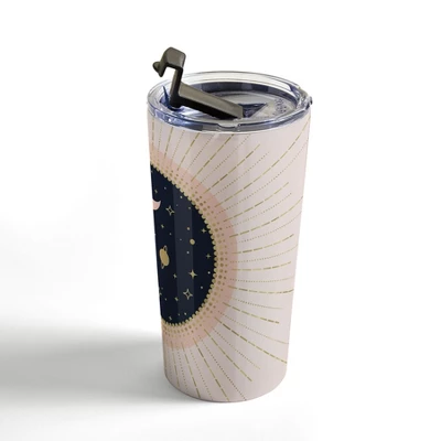 Emanuela Carratoni Love In Space 20 Oz Stainless Steel Travel Mug - Deny Designs 4 Emanuela Carratoni Love In Space 20 Oz Stainless Steel Travel Mug - Deny Designs - Image 2