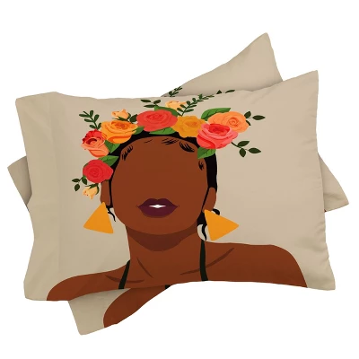 Domonique Brown Crown Comforter Set - Deny Designs 4 Domonique Brown Crown Comforter Set - Deny Designs - Image 2