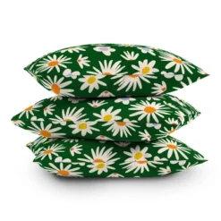 16"x16" Lane And Lucia Rainbow Vintage Daisies Square Throw Pillow Green - Deny Designs 7 16"x16" Lane And Lucia Rainbow Vintage Daisies Square Throw Pillow Green - Deny Designs -Deny Designs Shop GUEST b1fc674e 39b7 45e9 b9ec 4afd97dc2da5