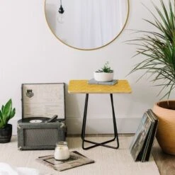 Heather Dutton Rise And Shine Side Table Yellow/Black - Deny Designs -Deny Designs Shop GUEST b37716fc 03eb 4c4e 836b 43f46a92c496