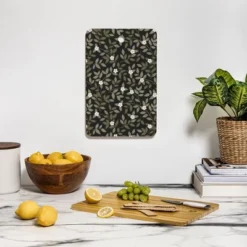 Iveta Abolina Blooming Vines Black Cutting Board Rectangle - Deny Designs -Deny Designs Shop GUEST b5365957 d1e2 4638 a31f a00311ff6678