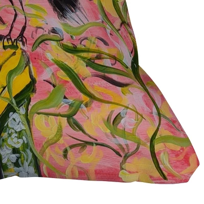 16"x16" Nadar Musa Bin Chicken Australian Native Bird Square Throw Pillow Pink - Deny Designs 4 16"x16" Nadar Musa Bin Chicken Australian Native Bird Square Throw Pillow Pink - Deny Designs - Image 2