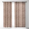 Little Arrow Design Co Organic Chevron On Brandywine Single Panel Sheer Window Curtain - Deny Designs -Deny Designs Shop GUEST b627a2d5 0041 48ec a5da 4db1ef6507c3