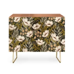Avenie Floral Meadow Spring Green Walnut Credenza - Deny Designs -Deny Designs Shop GUEST b664c49b 36da 4d09 9794 c41e3ea9bccf