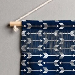 Little Arrow Design Co Arrows On Navy Wall Hanging Landscape Tapestries Black - Deny Designs -Deny Designs Shop GUEST b7b19376 847b 4705 a25c 3642f0311991