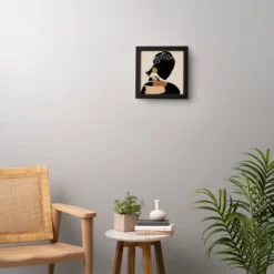 Domonique Brown Black Hair No. 12 Framed Wall Art Black - Deny Designs -Deny Designs Shop GUEST b8469f1d fb8e 40d4 a0f8 fbef11bfe3b8