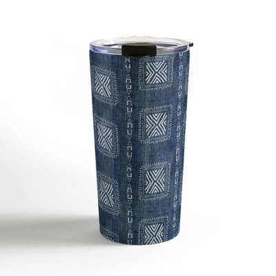 Schatzi Brown Mudcloth 3 Denim Travel Mug 20 Oz Stainless Steel Travel Mug - Deny Designs 6 Schatzi Brown Mudcloth 3 Denim Travel Mug 20 Oz Stainless Steel Travel Mug - Deny Designs - Image 4