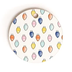 Little Arrow Design Co Watercolor Holiday Lights Cutting Board - Deny Designs -Deny Designs Shop GUEST b972df94 a219 481d 98f2 4d970922eb26