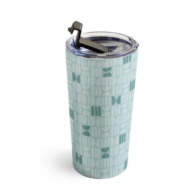 CoastL Studio Bold Minimalism Teal 20 Oz Stainless Steel Travel Mug - Deny Designs 4 CoastL Studio Bold Minimalism Teal 20 Oz Stainless Steel Travel Mug - Deny Designs - Image 2