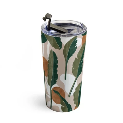 Marta Barragan Camarasa Simple Tropical Nature T Travel Mug 20 Oz Stainless Steel Travel Mug - Deny Designs 4 Marta Barragan Camarasa Simple Tropical Nature T Travel Mug 20 Oz Stainless Steel Travel Mug - Deny Designs - Image 2