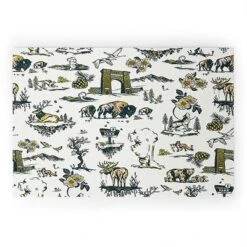 The Whiskey Ginger Yellowstone National Park Travel Pattern Welcome Mat - Society6 -Deny Designs Shop GUEST baee4069 fbd0 4148 a509 bf3a91505ec8