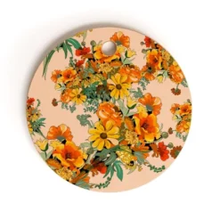 ChrissyInk 70s Pastel Floral On Pink Cutting Board - Round -Deny Designs Shop GUEST bb5b8df4 f459 4145 9c8d f77d6cf84eec