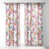 Jacqueline Maldonado Synthesis Raspberry Single Panel Sheer Window Curtain 120" X 50" - Deny Designs -Deny Designs Shop GUEST bbd578c2 70a8 4d07 987b 7075e81dcd4a