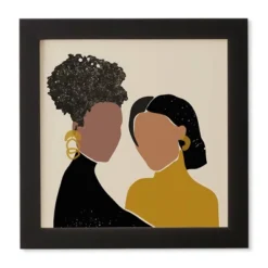 Domonique Brown Black Love No. 1 Framed Wall Art Black - Deny Designs -Deny Designs Shop GUEST bc2e71f4 9a3e 4bb6 938f 21785a14bc56