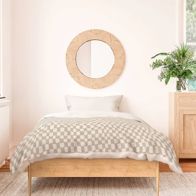 Deny Designs Iveta Abolina Lazy Checker Dove Duvet Cover Set Gray 3 Deny Designs Iveta Abolina Lazy Checker Dove Duvet Cover Set Gray