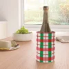 LouBruzzoni Retro Xmas Checks Wine Chiller -Deny Designs Shop GUEST bd2be06c f0e6 459b abfc f0e325c96bea