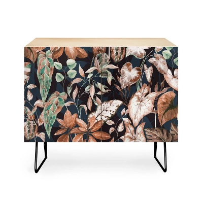 Marta Barragan Camarasa Lush Vintage Dark Jungle Credenza - Deny Designs 5 Marta Barragan Camarasa Lush Vintage Dark Jungle Credenza - Deny Designs - Image 3