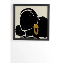 Domonique Brown Black Hair No. 4 Framed Wall Art Black - Deny Designs -Deny Designs Shop GUEST bd325bdb f039 4cf3 b7b6 2ecdec38d5d0