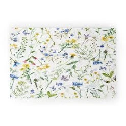 UtArt Scandinavian Midsummer Blue Welcome Mat - Society6 -Deny Designs Shop GUEST be280c95 aadd 48a6 9f3c 1f9656549f89