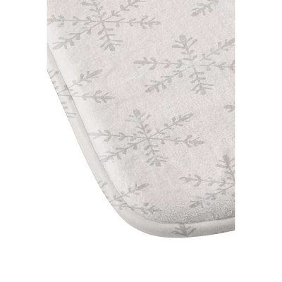 Georgiana Paraschiv Snowflake Christmas Memory Foam Bath Mat Beige - Deny Designs 4 Georgiana Paraschiv Snowflake Christmas Memory Foam Bath Mat Beige - Deny Designs - Image 2