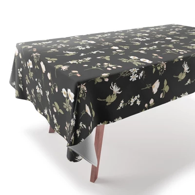 Iveta Abolina Pineberries Botanicals Black Tablecloth - Deny Designs 3 Iveta Abolina Pineberries Botanicals Black Tablecloth - Deny Designs
