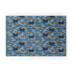 Marni Love And Light Blue Hanukkah Looped Vinyl Welcome Mat - Society6 -Deny Designs Shop GUEST bf8d140f 72a3 42f2 b469 c2f962f14c82