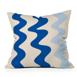 20"x20" Deny Designs Angela Minca Lines Outdoor Throw Pillow Blue: UV & Mildew Resistant, Abstract Design -Deny Designs Shop GUEST bfd755e0 6385 41e1 b51c 8b26a3785fd3 3