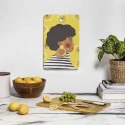 Gigi Rosado Lemonade I Cutting Board Rectangle - Deny Designs -Deny Designs Shop GUEST bff94513 2600 421e 8b7c fe04e6eb5738