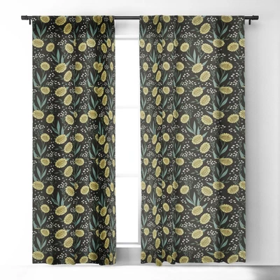 Avenie Dandylion 64" X 50" Single Panel Room Darkening Window Curtain - Society6 3 Avenie Dandylion 64" X 50" Single Panel Room Darkening Window Curtain - Society6