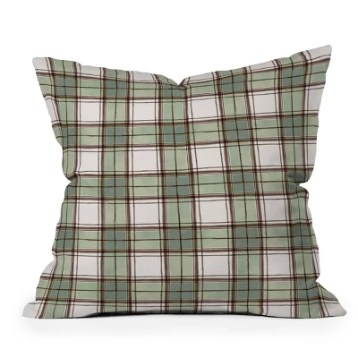 18"x18" Deny Designs Ninola Design Geo Checks Outdoor Throw Pillow Green 6 18"x18" Deny Designs Ninola Design Geo Checks Outdoor Throw Pillow Green - Image 4