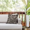 18"x18" Deny Designs Daily Regina Designs Zebra Outdoor Throw Pillow