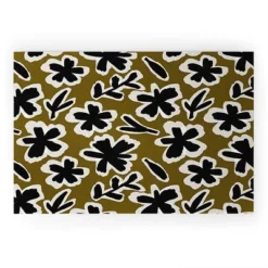Alisa Galitsyna Florals On Olive Background Welcome Mat - Society6 -Deny Designs Shop GUEST c21c6815 c84b 45d6 978e a817c5b91ce3