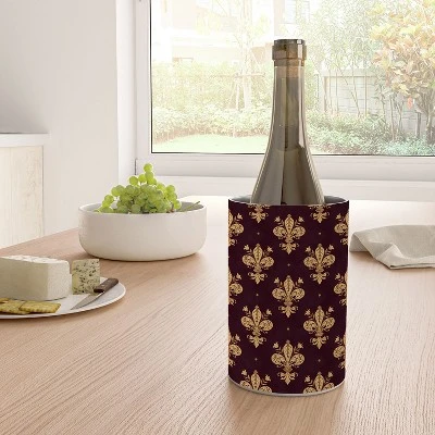 Avenie Fleur De Lis In Royal Burgundy Wine Chiller 3 Avenie Fleur De Lis In Royal Burgundy Wine Chiller