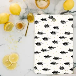Little Arrow Design Co Winter Pines Cutting Board - Deny Designs