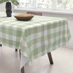 Ninola Design Watercolor Gingham Salad Green - Tablecloth Deny Designs -Deny Designs Shop GUEST c2effa42 d9e3 45b0 8b17 50e8a84fbb42