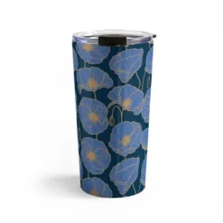 Emanuela Carratoni Moody Blue Garden 20 Oz Stainless Steel Travel Mug - Deny Designs -Deny Designs Shop GUEST c404ebbe 20d6 4d2e b638 6015d965f8ce