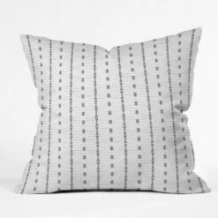 Holli Zollinger French Striped Throw Pillow White - Deny Designs -Deny Designs Shop GUEST c4b8d675 1dca 4724 80df 9839851b23f6
