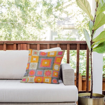 18"x18" Deny Designs Alisa Galitsyna Watercolor Tiles Square Outdoor Throw Pillow 4 18"x18" Deny Designs Alisa Galitsyna Watercolor Tiles Square Outdoor Throw Pillow - Image 2