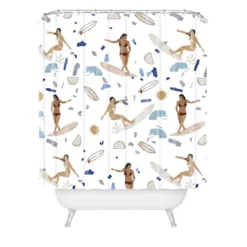 Marta Barragan Camarasa Surfing The Terrazzo Sea Shower Curtain - Deny Designs -Deny Designs Shop GUEST c68df1eb 476a 4c19 8427 3e8631150b4d