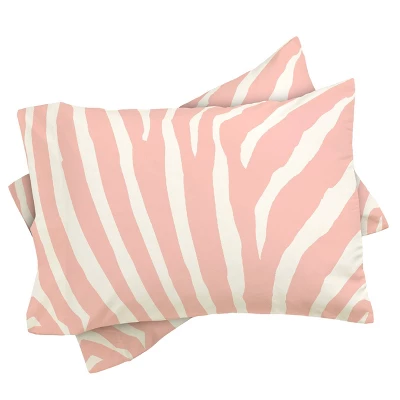 Natalie Baca Zebra Stripes Rose Quartz Comforter Set 4 Natalie Baca Zebra Stripes Rose Quartz Comforter Set - Image 2