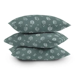 16"x16" Jessica Prout Block Print Ferns Square Throw Pillow Green - Deny Designs -Deny Designs Shop GUEST c752a484 b583 401f 8002 d707b235361b