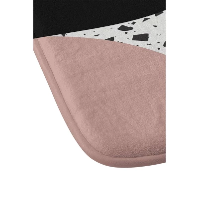 Mambo Art Studio Terrazzo In Pink Bath Mat Pink - Deny Designs 4 Mambo Art Studio Terrazzo In Pink Bath Mat Pink - Deny Designs - Image 2