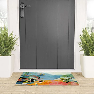 Lunetricotee Garden With Sea View And Olive Tree Looped Vinyl Welcome Mat - Society6 3 Lunetricotee Garden With Sea View And Olive Tree Looped Vinyl Welcome Mat - Society6