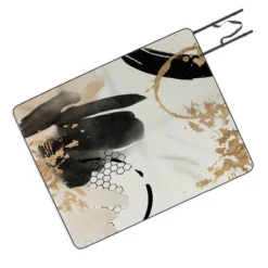 Sheila Wenzel-Ganny Black Ink Abstract Picnic Blanket - Deny Designs -Deny Designs Shop GUEST c8c7975f 0ce4 46d1 ac06 ecdd570ac9b7